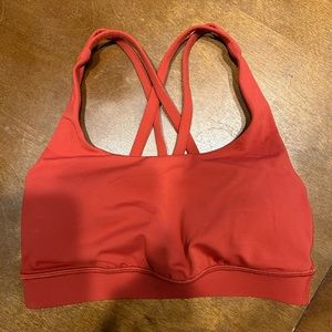Lululemon Energy Bra Size 2 in Cayenne! WORN ONCE TO TRY ON!
